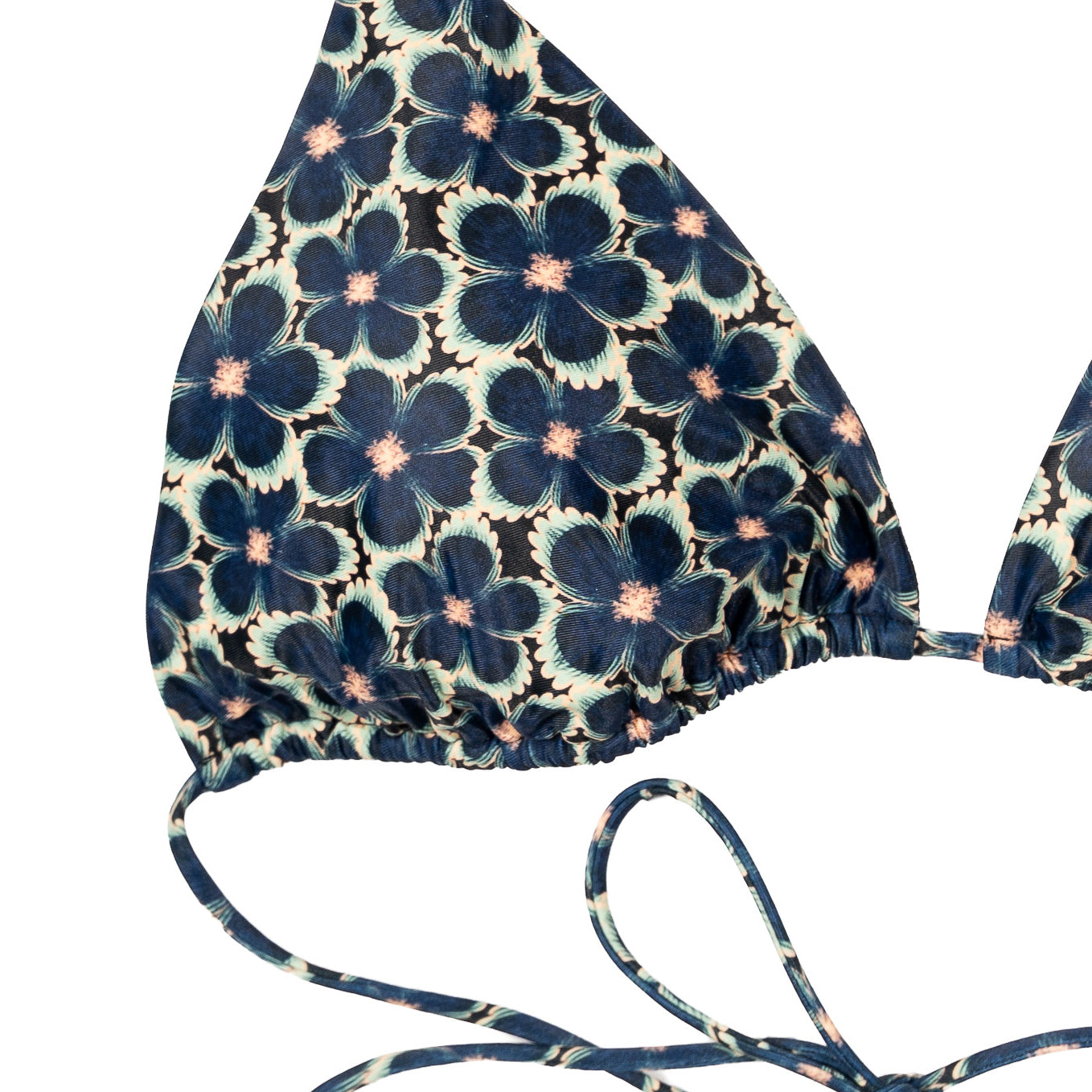 Trekantsbikinitop - Midnight Bloom