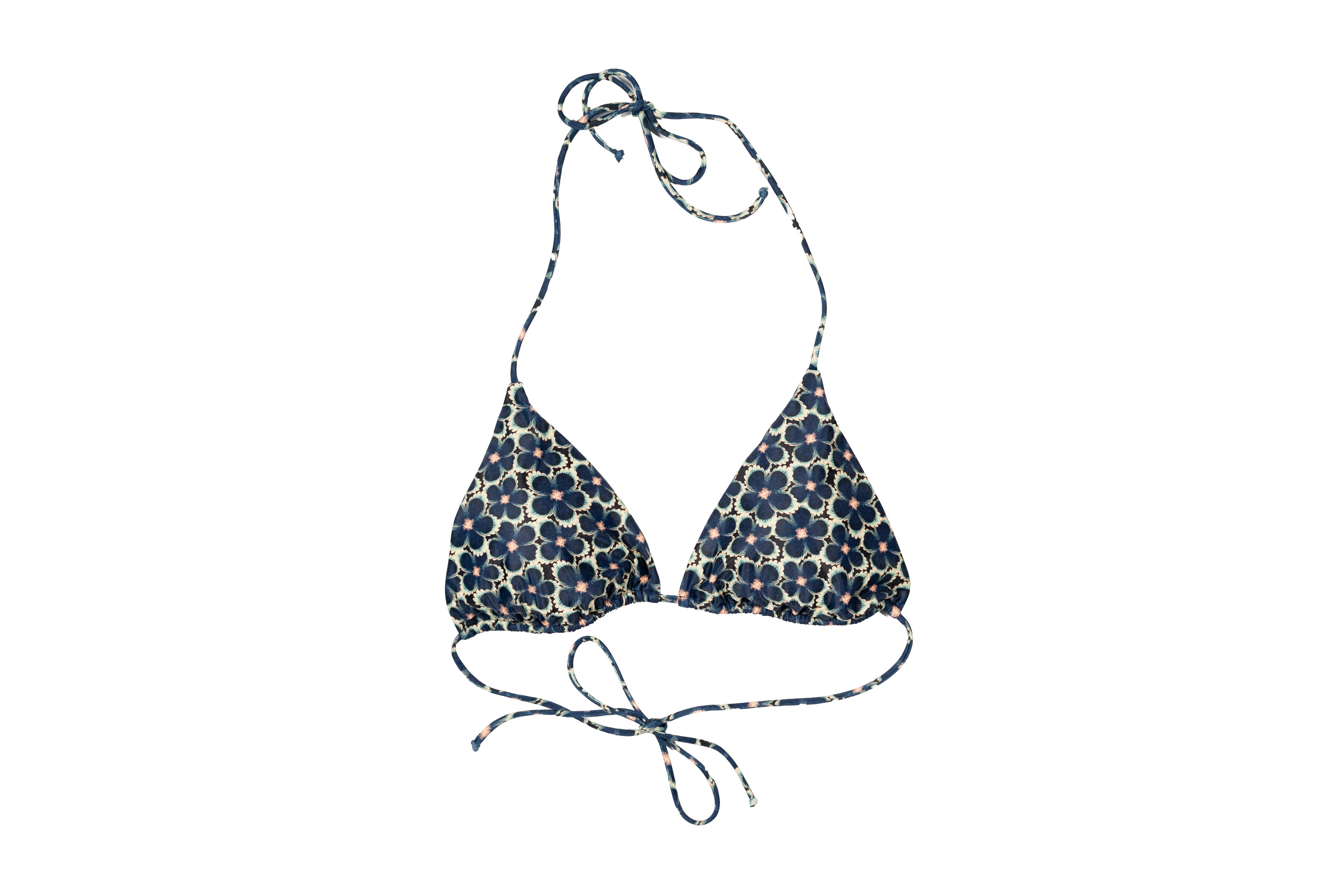 Trekantsbikinitop - Midnight Bloom