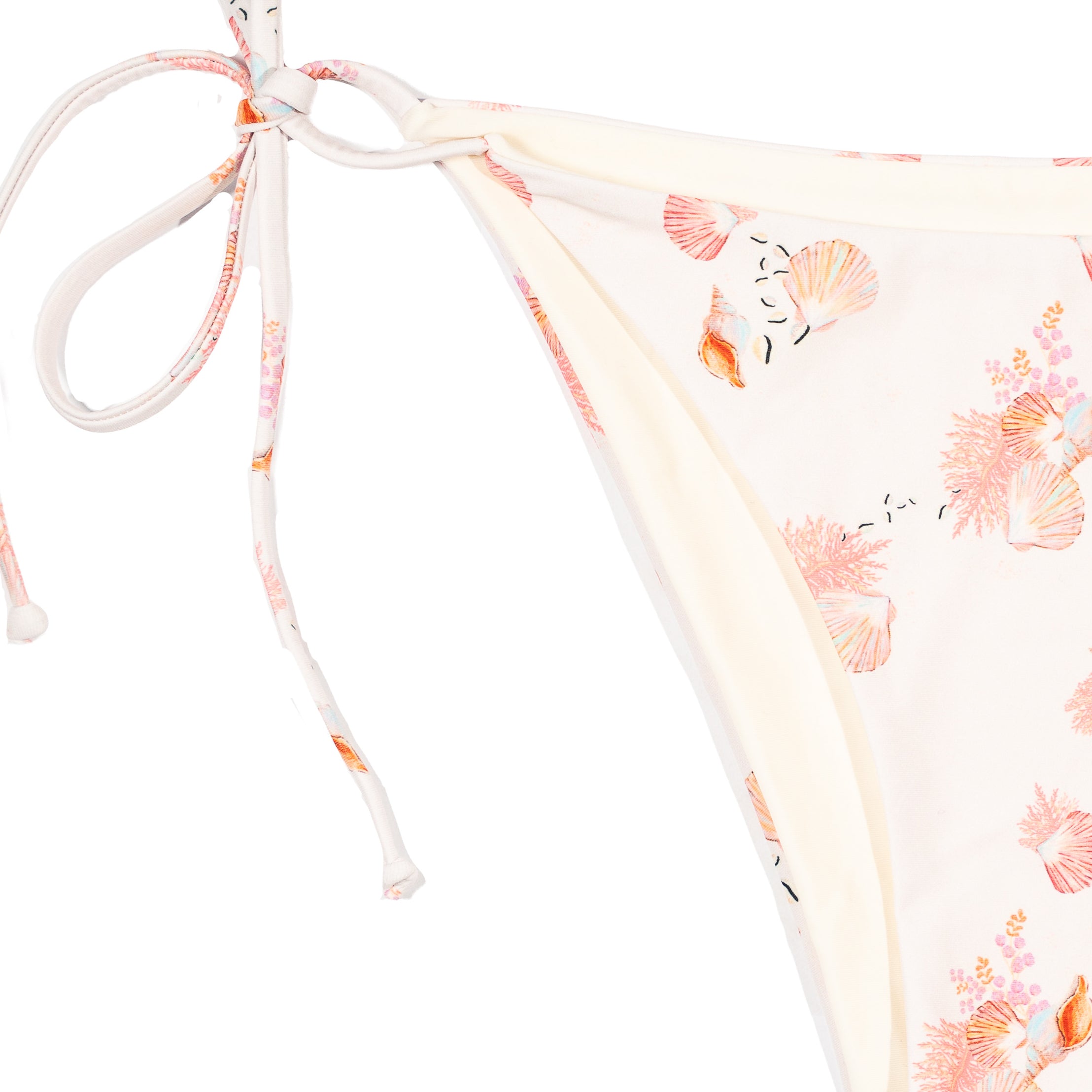 Bikinitrusser med bindebånd - Seashells